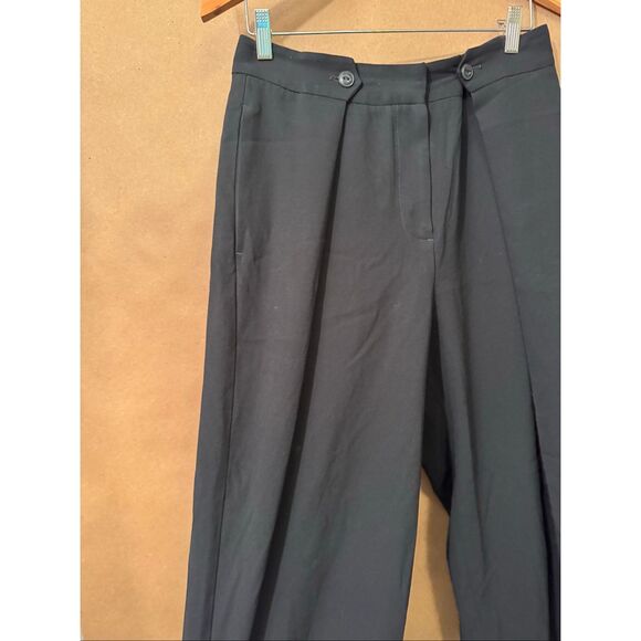 Rag & Bone Button Pleated Wide Leg Trousers - Picture 4 of 9